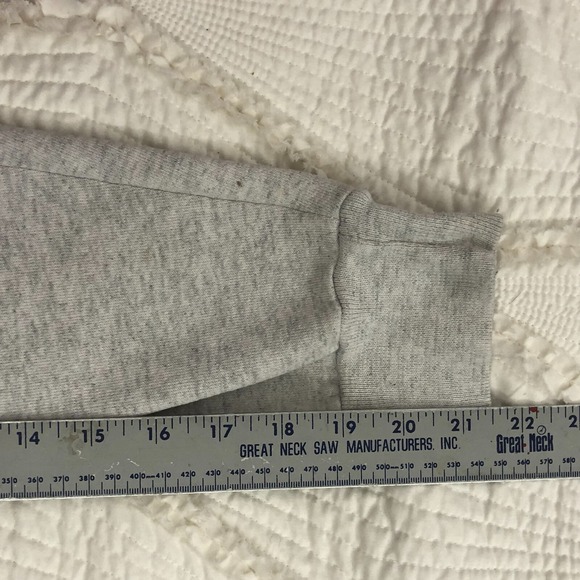 Sz L Vintage Home Team Gray Grey Michigan Pullover Crewneck Sweatshirt Women USA - Picture 11 of 16